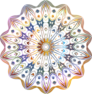Immagine di vettore di disegno floreale cromatico