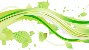 Dibujo de planta con hojas verdes