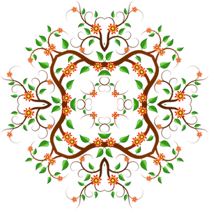 Floral ornament vectorul miniaturi