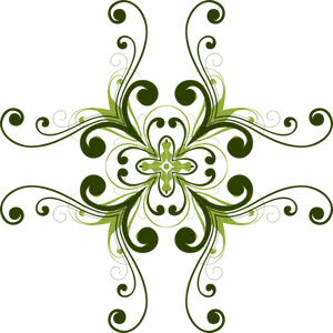 Imagine de design floral cu patru petale abstracte.