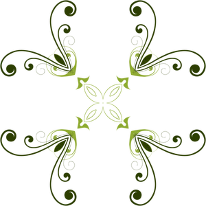 Floral geometric pattern vector illustration