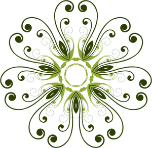 Desen de rotire design floral petale de culoare