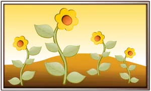 Blomster i feltet vektor image