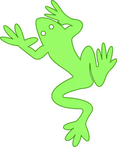Frog outline vector