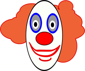 Image de vecteur visage clown