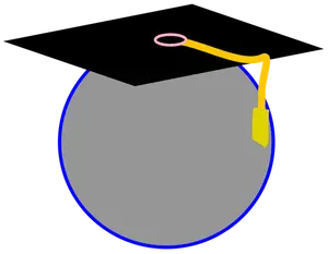 Chapeau de diplômé illustration vectorielle