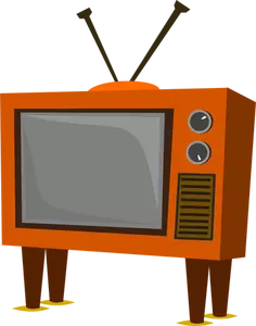 Funky TV lama menetapkan gambar vektor