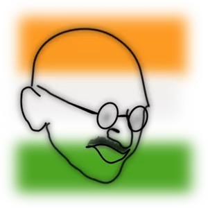 Image vectorielle de Gandhi
