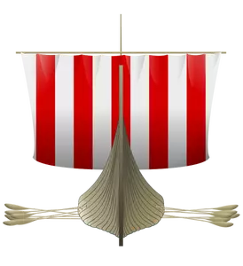 Viking Longship vector art