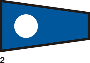 Mavi ve beyaz bayrak