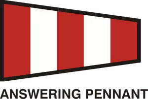 Naval stripy flag