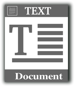 Text Datei Web-Vektor-Symbol