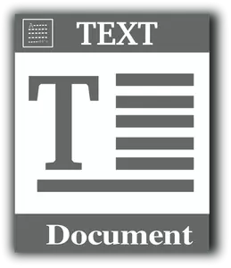 Icono de texto archivo web vector