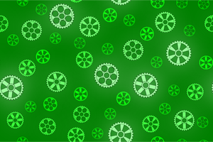 Gröna gears mönster