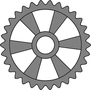 Metal cogwheel