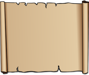 Ilustração em vetor de pergaminho de pele de bezerro marrom