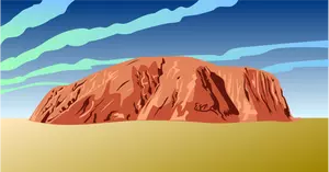 Desenho de vetorial Ayers Rock
