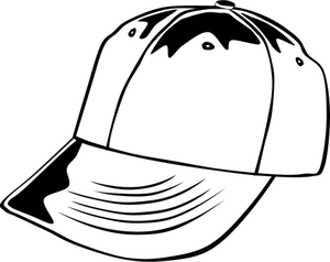 White baseball cap vector image