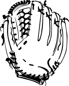 Vector graphics honkbal handschoen