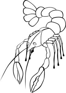 Crawfish vector graphics