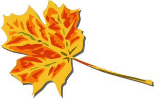 Fall leaf vector clip art