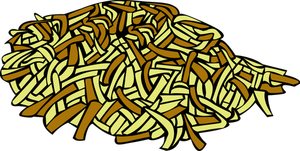 Vector drawing of hashed browns