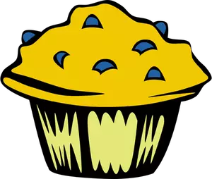 Mustikka muffinssi vektori ClipArt
