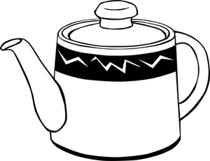 Vetor de pote de café ou chá
