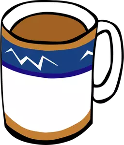 Tea or coffee cup vector