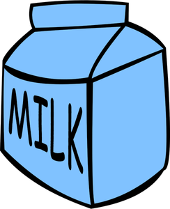 Vector leche caja contenedor