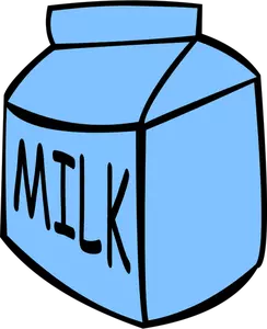 Milk box container vector