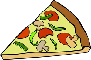 Pepperoni pizza vector clip art