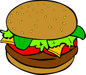 Burger vector illustrasjon