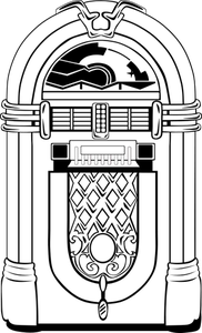 Ilustración vectorial de jukebox