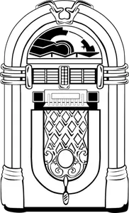 Ilustración vectorial de jukebox