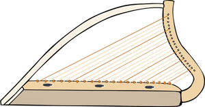 Ilustraţia vectorială de harpă