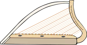 Vektor-Illustration der Harfe