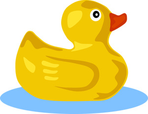 Illustration de vecteur pour le canard en caoutchouc