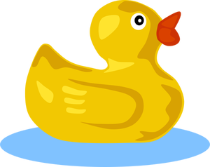 Rubber duck vector image