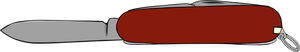 Brun sveitsisk hæren kniven vector illustrasjon