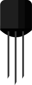 Vector de la imagen electrónica del transistor