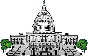 Vector de constructii Capitol SUA