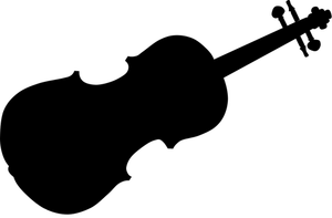Viool vector silhouet