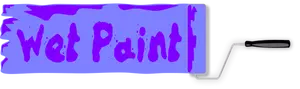 Immagine vettoriale segno di vernice bagnata