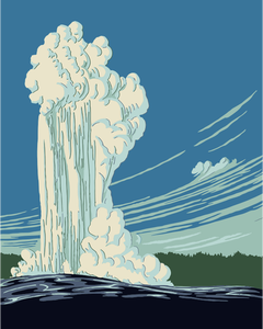 Immagine di vettore di geyser