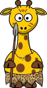 Illustration vectorielle de girafe sauvage tigre