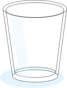 Vector image of drinking glass