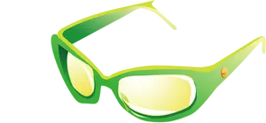 Green glasses