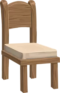 Houten stoel vector afbeelding