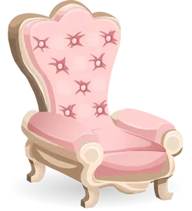 Kursi kerajaan merah muda